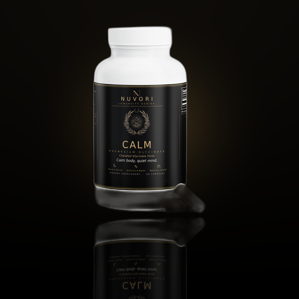 Nuvori Calm bottle with capsules
