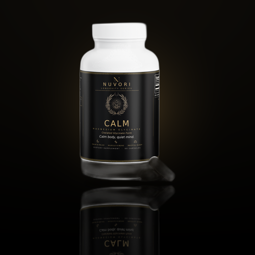 Nuvori Calm bottle with capsules