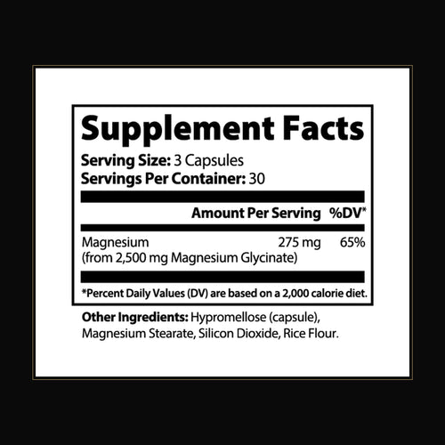Nuvori Calm Supplement Facts