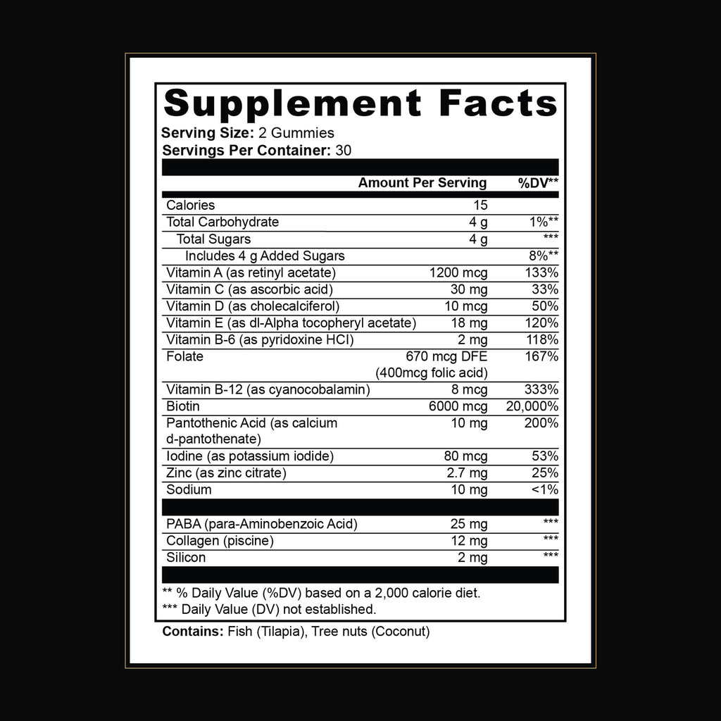 Nuvori Collagen Renew Supplement Facts