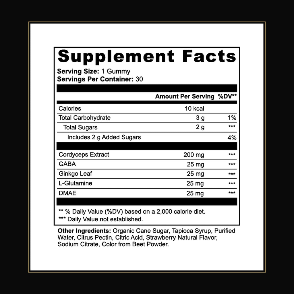 Nuvori Energy Supplement Facts