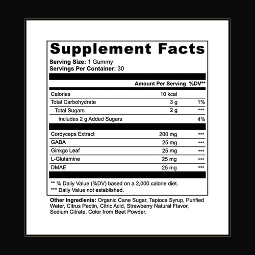 Nuvori Energy Supplement Facts
