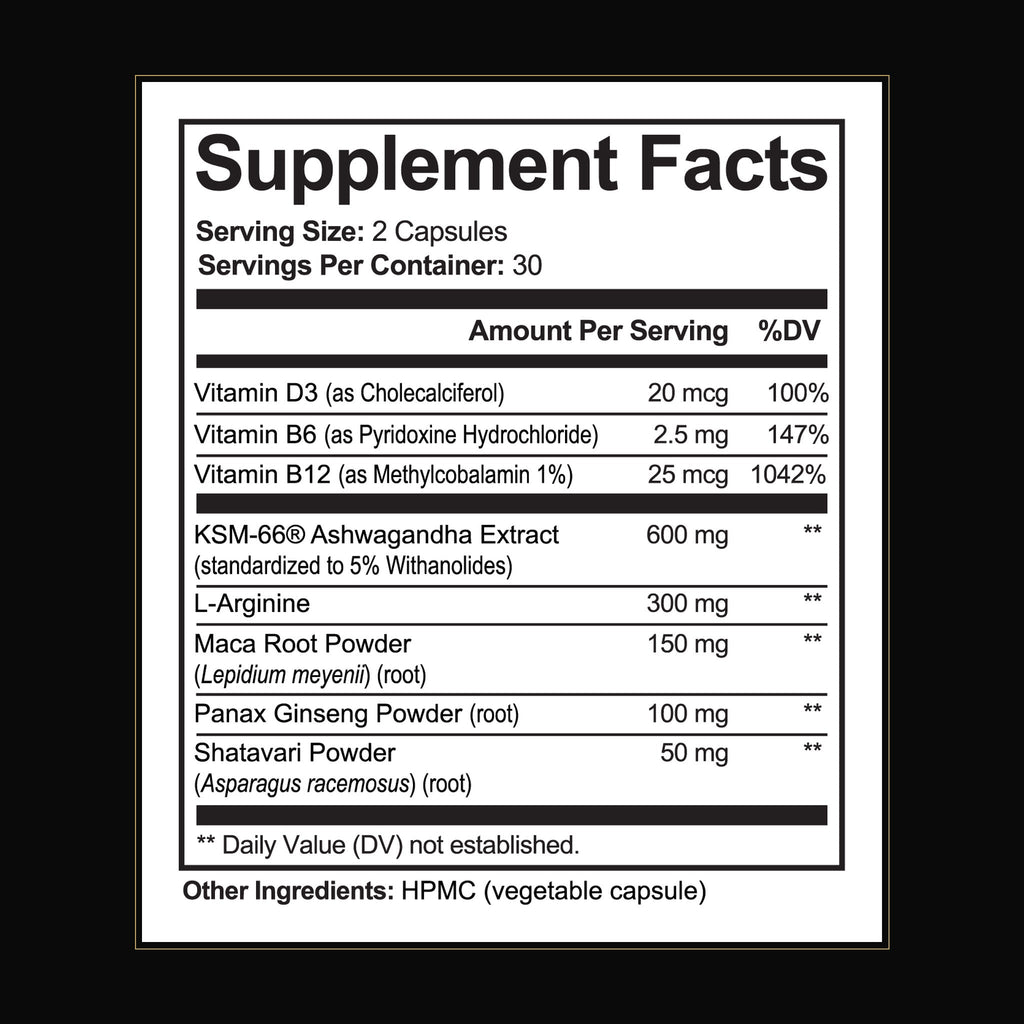 Nuvori Vitality Supplement Facts